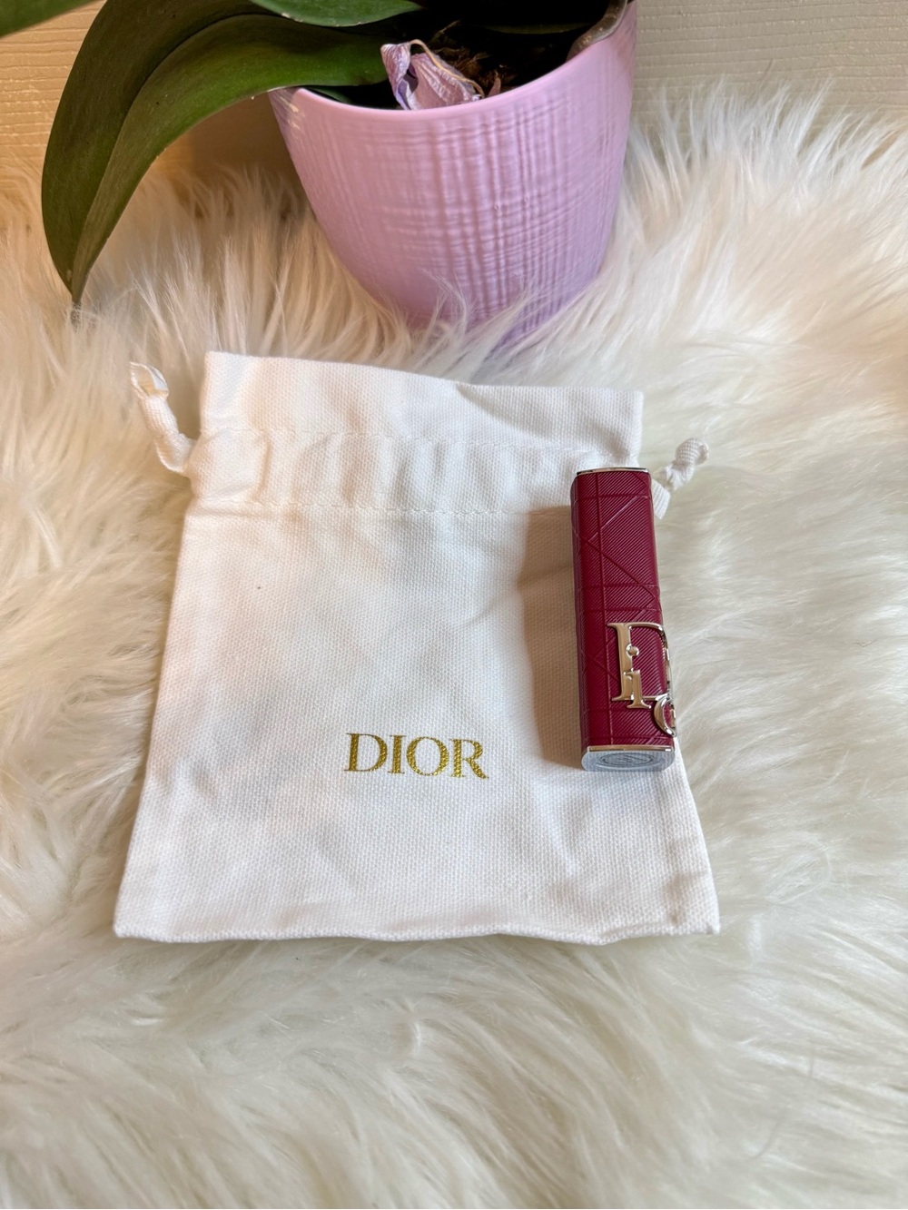 Bundle Dior Addict Refillable Burgundy Couture Case + Dustbag
